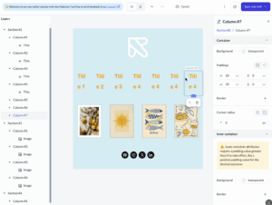 more than four columns in editor